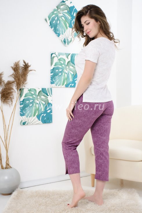 Пижама, тёмно-сиреневый 