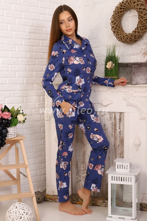 Пижама , Синий 