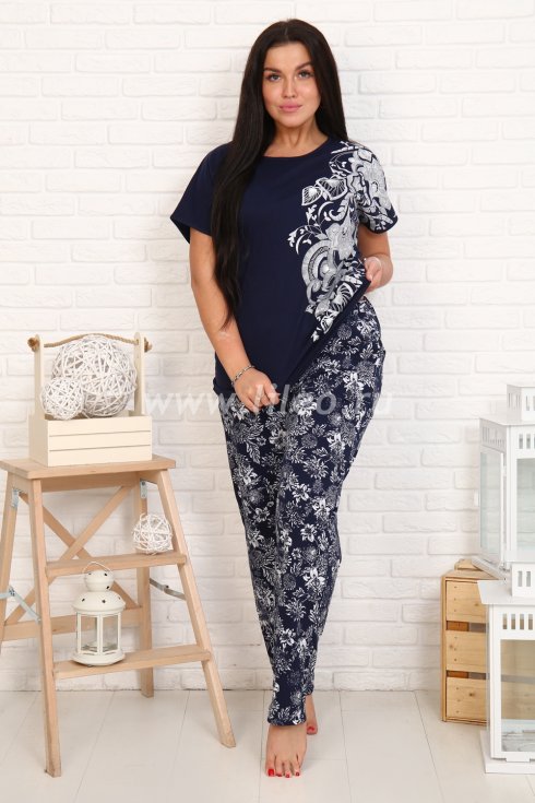 Пижама , Темно-синий 
