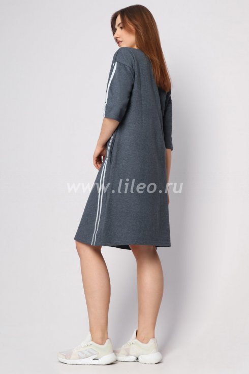 Платье , антрацит меланж 