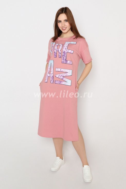 Платье,  пудровый 