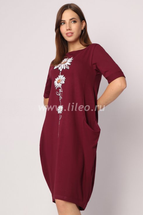 Платье, Бордо 