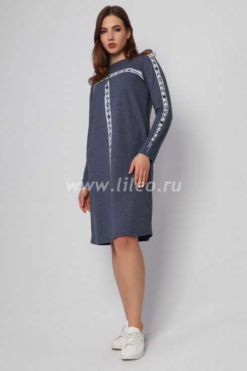 Платье , темно-синее 