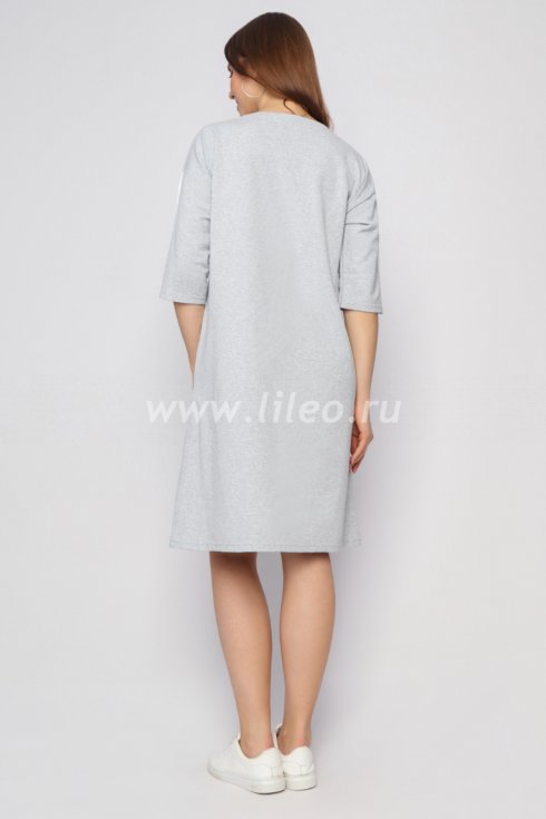Платье , серое меланж 