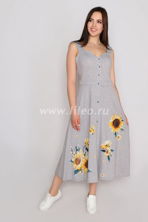 Сарафан, Серый меланж 