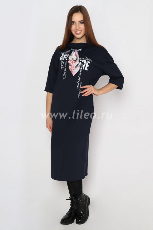 Платье , Темно-синий 