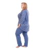 Пижама 03555, цвет - синий с белым