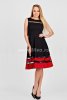 Платье d-65842-42, цвет - красно-черный