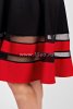 Платье d-64023-52, цвет - красно-черный