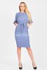 Платье d-64291-50, цвет - бело-синий