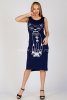 Платье d-65384-44, цвет - темно-синий