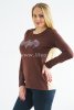 Блузка d-63567-50-52, цвет - коричневый