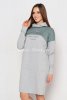 Платье m-146800000, цвет - серый меланж/хаки
